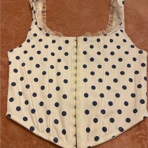 Altar’d State Alex ruffled trim corset top. Size XS